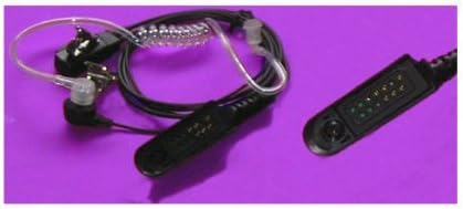 UPBRIGHT New Ear-Piece Acoustic Tube Headset Compatible with Motorola Walkie Talkie Two-Way Radio Series; PMMN4021, PMMN4021A PMMN4027 PMMN4027A PMMN4039 PMMN4039A HMN9052 HMN9052E HMN9053 HMN9053B